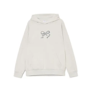 Cropp - Bluza z motywem kokardy - jasny szary