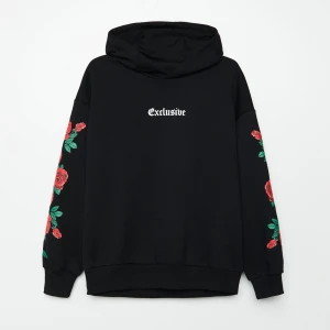 Zdjęcie produktu Cropp - Bluza z różami - czarny