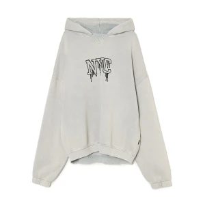 Cropp - Bluza z tekstowym haftem - jasny szary