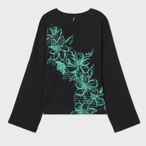 Cropp - Bluzka kimono z kwiatowym motywem - wielobarwny