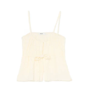 Cropp - Bluzka z dekoracyjnym wycięciem - żółty