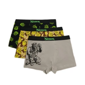 Cropp - Bokserki 3 pack ze Shrekiem - zielony