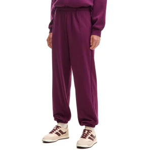 Cropp - Bordowe spodnie dresowe basic - kasztanowy