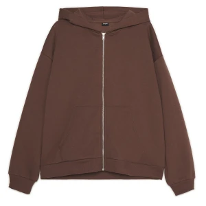 Cropp - Brązowa bluza oversize z kapturem - brązowy