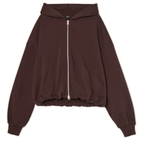 Cropp - Brązowa bluza z elastycznym dołem - brązowy