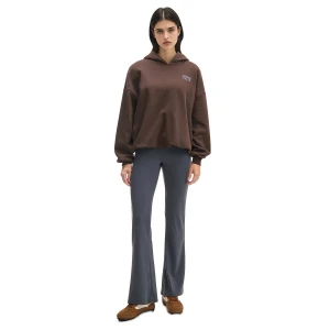 Cropp - Brązowa bluza z kapturem i napisem - brązowy