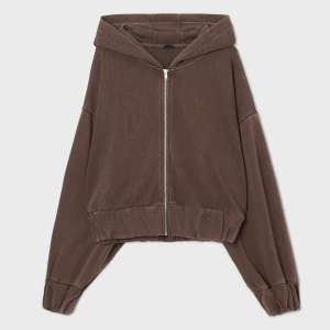 Cropp - Brązowa bluza z szerokimi ściągaczami - brązowy