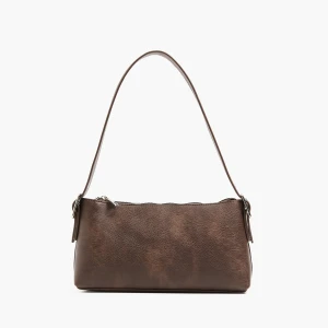 Cropp - Brązowa minimalistyczna torebka - brązowy