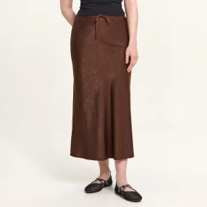 Cropp - Brązowa spódnica maxi - brązowy