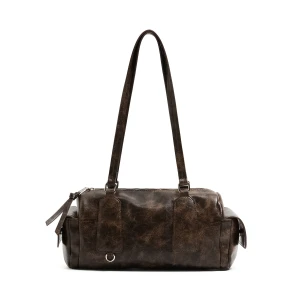 Cropp - Brązowa torebka w stylu vintage - brązowy