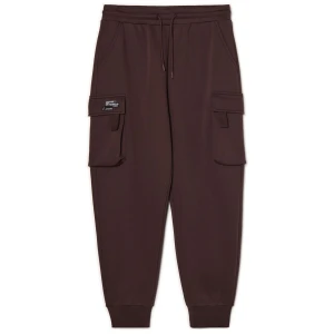 Cropp - Brązowe dresowe joggery z kieszeniami cargo - brązowy