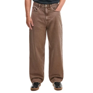 Cropp - Brązowe jeansy super baggy - brązowy