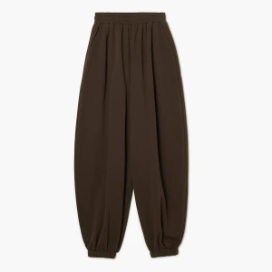 Cropp - Brązowe luźne joggery - brązowy