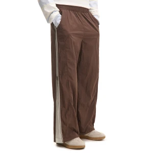 Cropp - Brązowe spodnie jogger baggy - szary