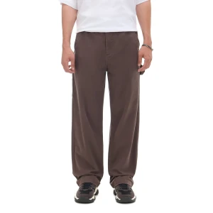 Cropp - Brązowe spodnie wide leg - brązowy