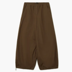 Cropp - Brązowe spodnie wide leg z bawełny - brązowy