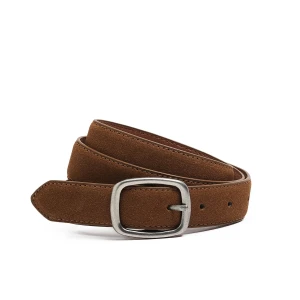 Cropp - Brązowy pasek z imitacji skóry - brązowy