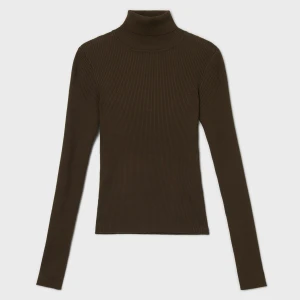 Cropp - Brązowy sweter z golfem - brązowy