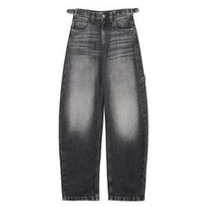 Cropp - Ciemne jeansy skater z wysokim stanem - czarny