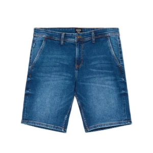 Cropp - Ciemnoniebieskie jeansowe szorty - granatowy