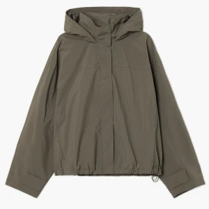 Cropp - Ciemnoszara kurtka anorak z kapturem - szary