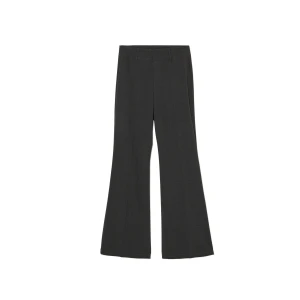 Cropp - Ciemnoszare spodnie flare w kant - surowy granatowy