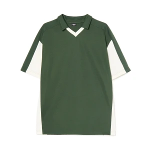 Cropp - Ciemnozielona koszulka polo - zielony