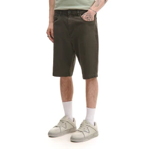 Cropp - Ciemnozielone gładkie szorty regular - zielony