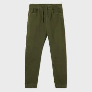 Cropp - Ciemnozielone joggery slim - zielony