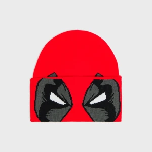 Cropp - Czapka beanie Deadpool - czerwony