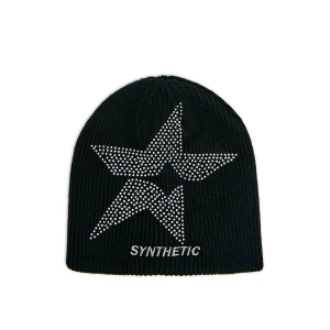 Cropp - Czapka beanie z cekinową aplikacją - czarny