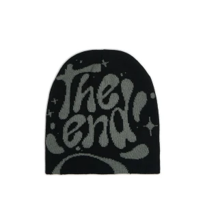 Cropp - Czapka beanie z napisem The End - szary