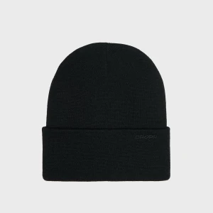 Cropp - Czapka beanie z szerokim podwinięciem - czarny