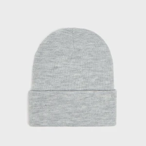 Cropp - Czapka beanie z szerokim podwinięciem - jasny szary