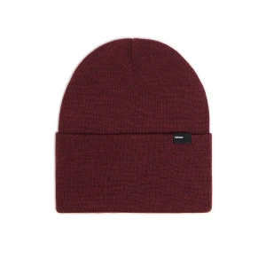 Cropp - Czapka beanie z szerokim podwinięciem - kasztanowy