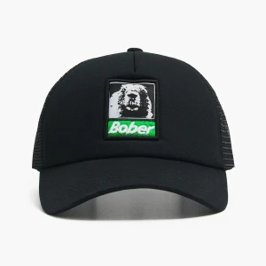 Cropp - Czapka truckerka z naszywką bobra - czarny