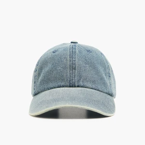 Cropp - Czapka z daszkiem i efektem sprania - niebieski