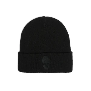 Cropp - Czapka z haftowaną czaszką - czarny