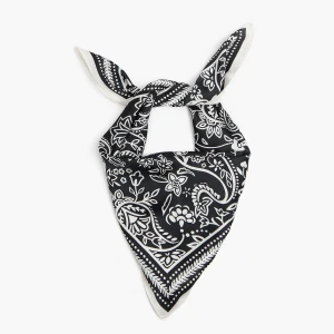 Cropp - Czarna bandana z kwiatowym wzorem - czarny
