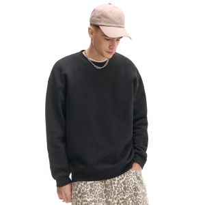 Cropp - Czarna bluza basic - czarny