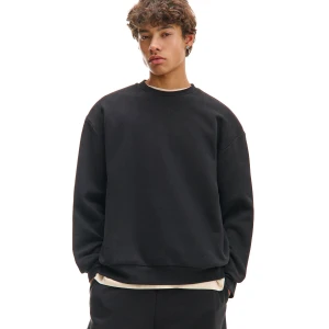 Cropp - Czarna bluza basic - czarny