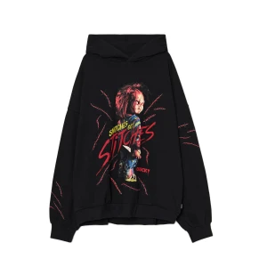 Zdjęcie produktu Cropp - Czarna bluza hoddie z Laleczką Chucky UNISEX - czarny