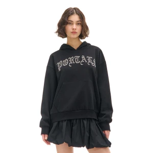 Cropp - Czarna bluza hoodie Melanie Martinez - czarny