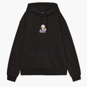 Cropp - Czarna bluza hoodie z aplikacją babci - czarny