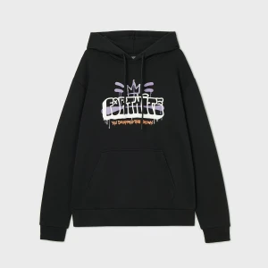 Cropp - Czarna bluza z kapturem i nadrukiem Fortnite - czarny