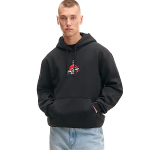 Cropp - Czarna bluza z motoryzacyjnym haftem - czarny