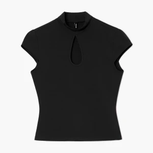 Cropp - Czarna bluzka w stylu qipao - czarny