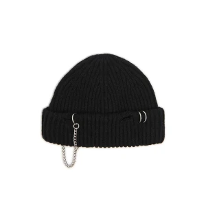 Cropp - Czarna czapka short beanie - czarny