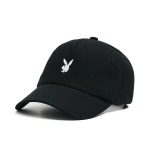 Cropp - Czarna czapka z daszkiem Playboy - czarny