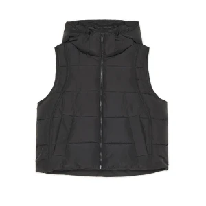 Cropp - Czarna kamizelka z kapturem - czarny